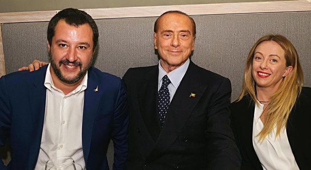 Salvini, Berlusconi e Meloni (ansa)