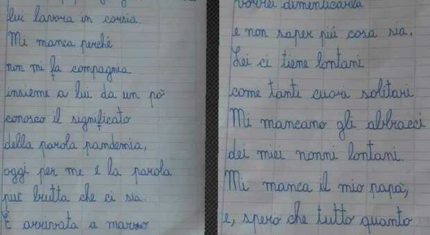 La poesia del bambino positivo al Covid che commuove la Campania