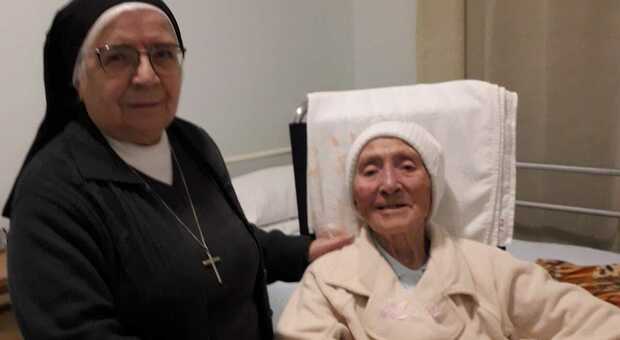 Suor Colomba fuori dall'incubo a 102 anni: «Dio mi ha dato il Covid e me l'ha tolto»