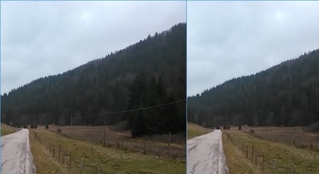 Un'immagine dell'Altopiano prima e dopo l'interramento