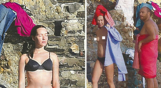 Cristiana Capotondi in topless con Andrea Pezzi a Portofino