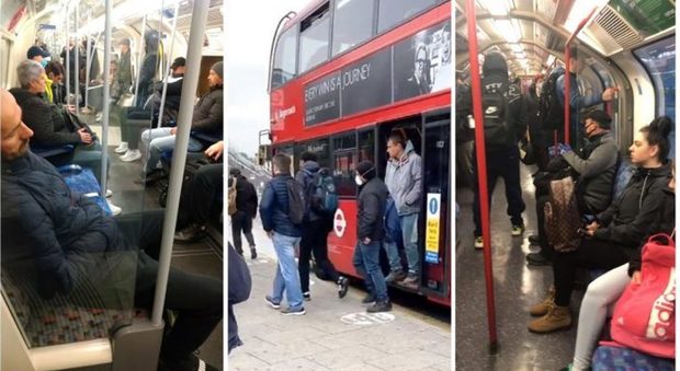 Londra, inizia la fase 2 ma autobus e metro sono pieni: molti senza mascherine, distanze non rispettate