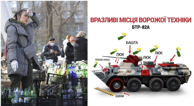 Kiev si prepara all'invasione russa: civili pronti alla guerriglia urbana, creano molotov e scavano trincee in centro