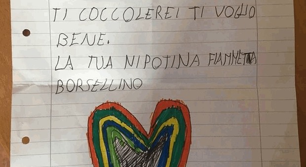 Paolo Borsellino, la lettera della nipotina Fiammetta:
