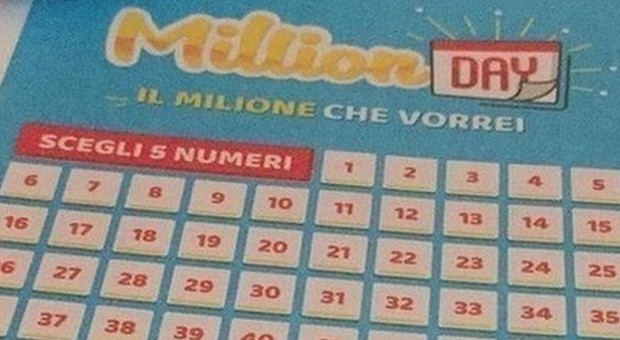 Million Day, numeri vincenti di martedì 10 settembre 2019