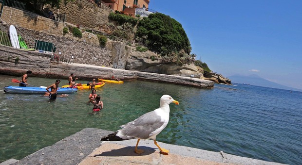 Napoli, la rinascita della Gaiola: spiaggia senza ressa e bagnanti felici