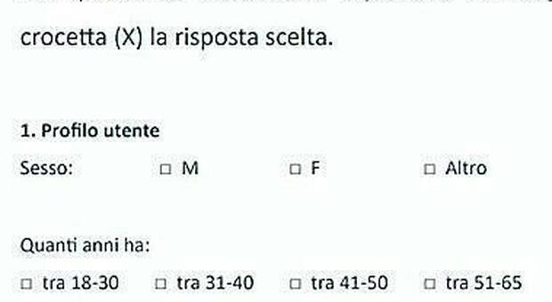 Sondaggio di genere a Padova, di che sesso sei? Maschio, Femmina o Altro?