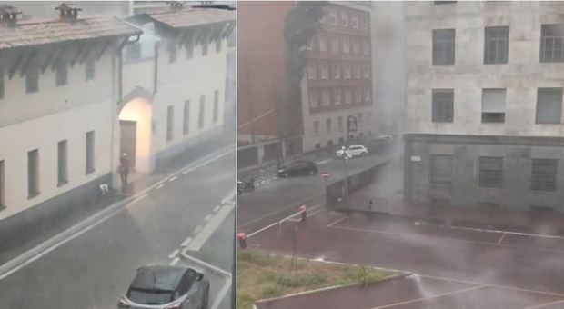 Milano, violentissimo temporale: strade allagate, vento fortissimo. La città rivive l'incubo di luglio