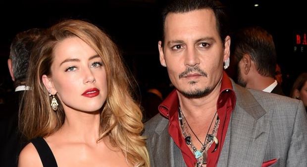 Johnny Depp e la ex moglie Amber Heard