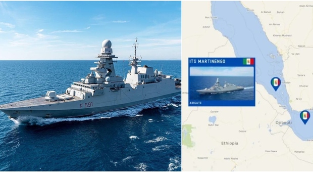 Mar Rosso, la fregata italiana Martinengo schierata in Medio Oriente contro gli Houthi: è l'operazione Atalanta