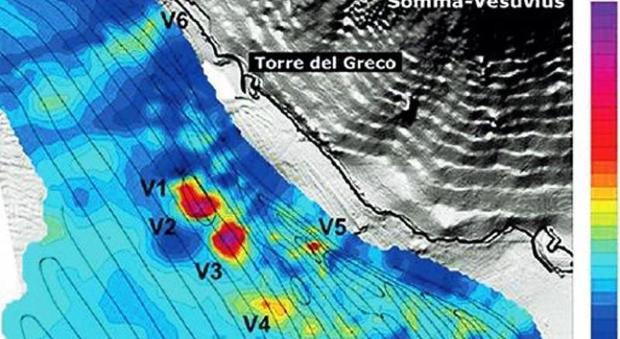 Il Vesuvio ha sei bocche sepolte in fondo al mare: nel Golfo di Napoli