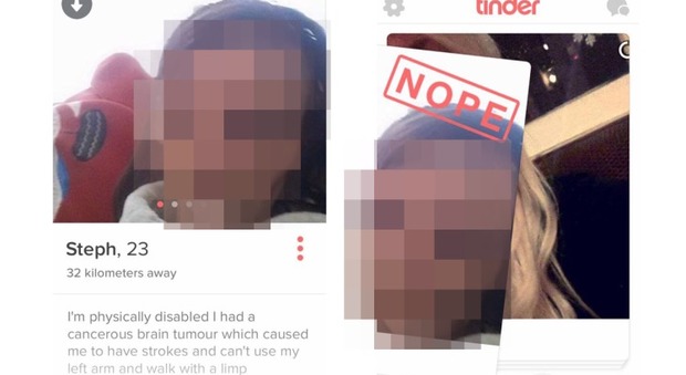 "Ho il cancro", la scarta su Tinder e si vanta su Facebook