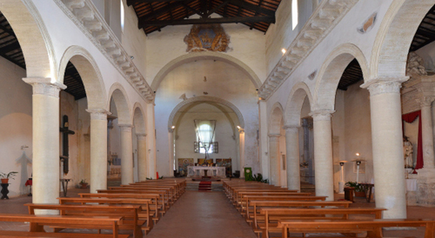 Sutri. la chiesa romanica di San Francesco
