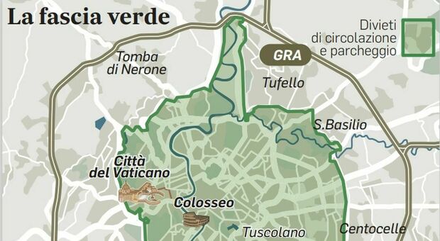 Ztl Fascia Verde Roma, Euro 4 diesel ed Euro 3 ancora un anno in Centro: slittano i nuovi varchi