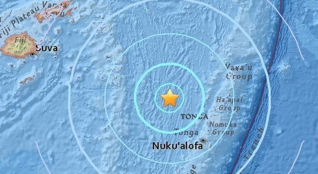Terremoto, potente scossa di magnitudo 6,2 al largo delle Fiji