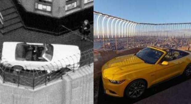 In auto sul cielo di New York: la Mustang scala il re dei grattacieli come 50 anni fa