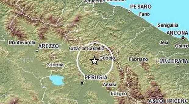 Tra Marche e Umbria scossa di terremoto di magnitudo 2,6