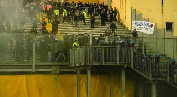 STADIO EUGANEO - Gli scontri causati dai tifosi del Catania