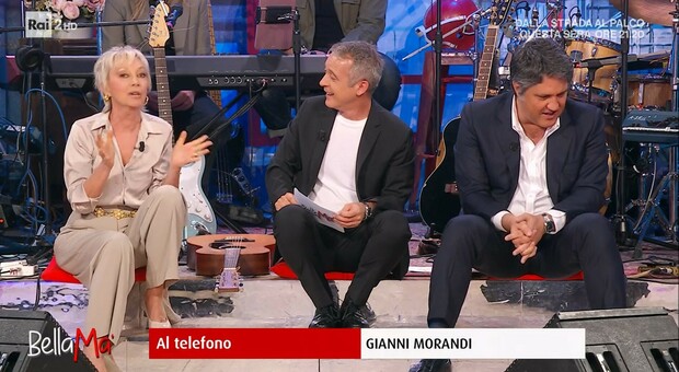 Bellamà, Gianni Morandi telefona (e canta) in diretta. E Pierluigi Diaco gli fa una 'confessione'...