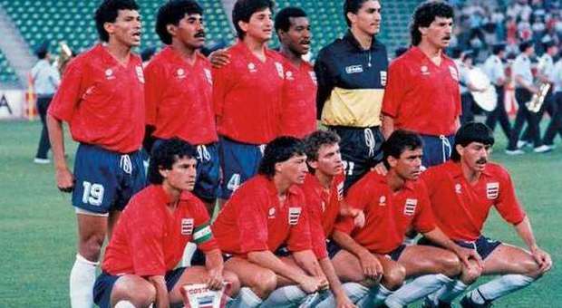 Costa Rica si carica con le immagini dell'impresa di Italia '90