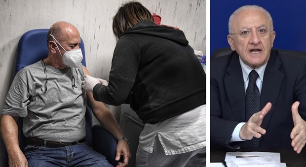 Vaccini, ira di De Luca: «In Campania campagna dimezzata, è gravissimo e inaccetabile»