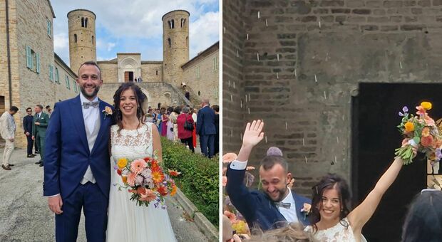 Il nostro Peppe Gallozzi ha sposato Eleonora, festa al Corriere Adriatico