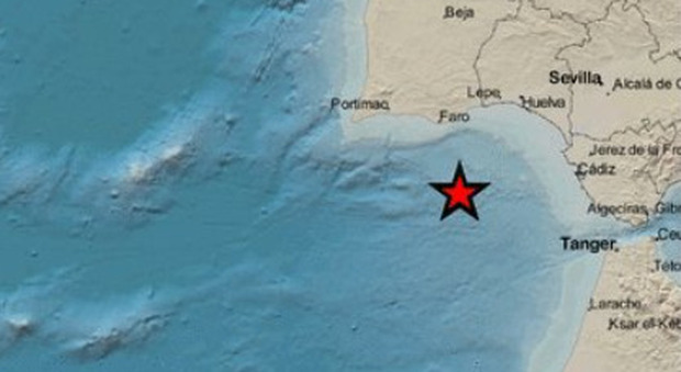 Terremoto di magnitudo 4.3 tra il Portogallo e la Spagna