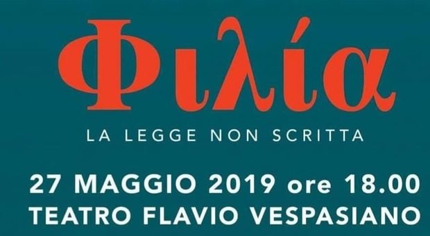 Rieti, il Classico presenta Φιλία: domani lo spettacolo teatrale, martedì incontro con Canzio