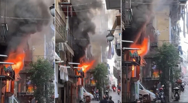 L'incendio ai Quartieri spagnoli