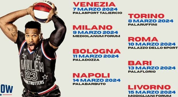 Gli Harlem Globetrotters tornano in Italia. Il 10 marzo faranno tappa a Roma