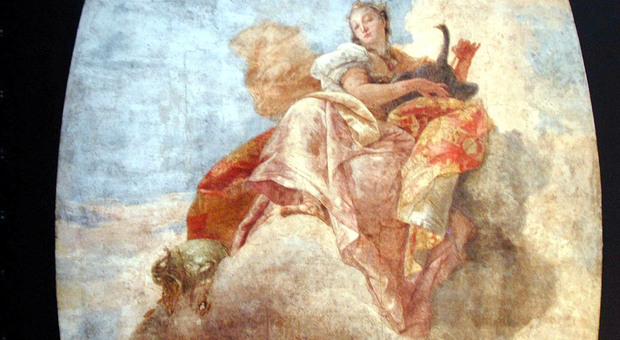 Giunone tra le nuove, opera del Tiepolo acquistata dal museo del Louvre