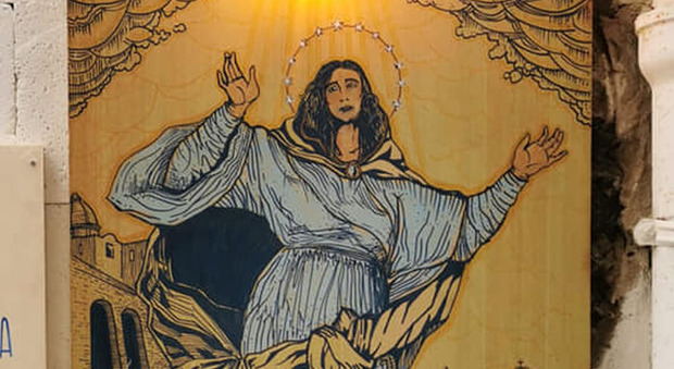 Pozzuoli, spunta l'icona della Madonna Assunta anti Covid