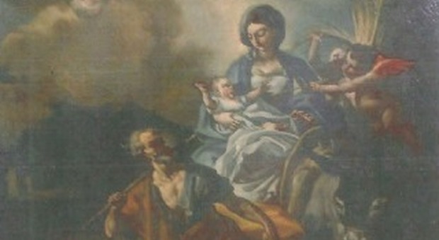 “Fuga dall'Egitto”, il dipinto rubato torna in parrocchia dopo 27 anni