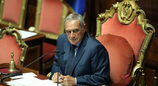 Il presidente del Senato Pietro Grasso