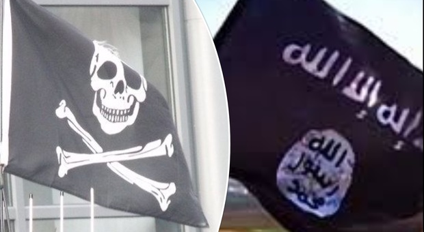 La bambina espone la bandiera dei pirati in balcone, i vicini chiamano i carabinieri credendo che fosse dell'Isis