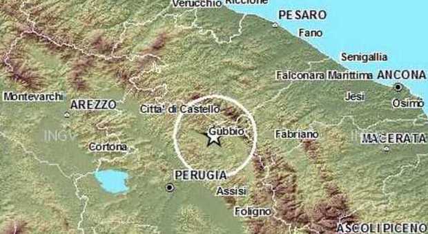 Terremoto, la terra trema a Gubbio scossa alle 20.26 avvertita dalla popolazione