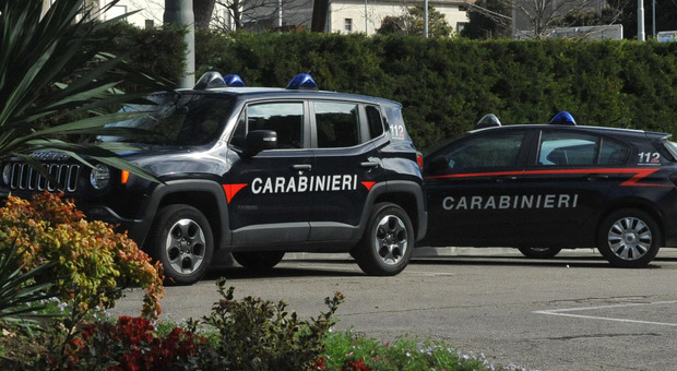Un intervento dei carabinieri