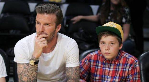 Paura per David Beckham Incidente in auto col figlio Brooklyn
