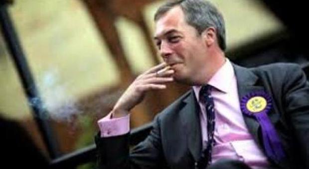 Nick Farage, leader dell'Ukip, il partito che chied l'uscita del Regno Unito dalla Ue
