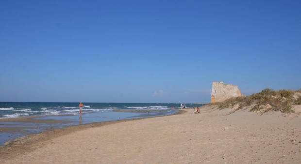 Uno dei tratti di spiagge libere del comune di Lecce