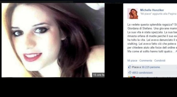 Giordana, la Hunziker arrabbiata su Facebook. «Nessuno sottovaluti le denunce per stalking»
