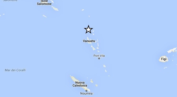 Terremoto di magnitudo 6.9 nelle isole Vanuatu