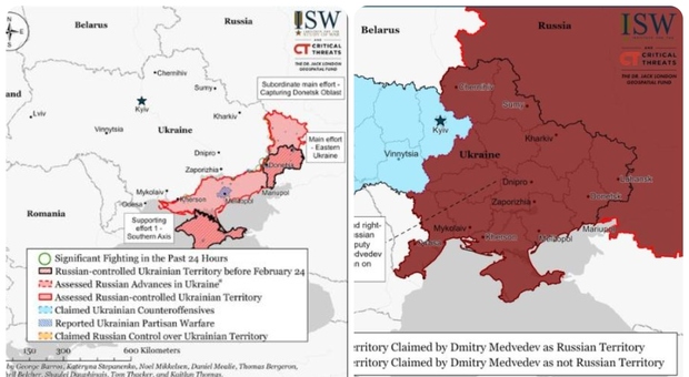 Guerra in Ucraina, la mappa della nuova Russia in caso di vittoria, Putin: «I nostri confini non finiscono da nessuna parte»