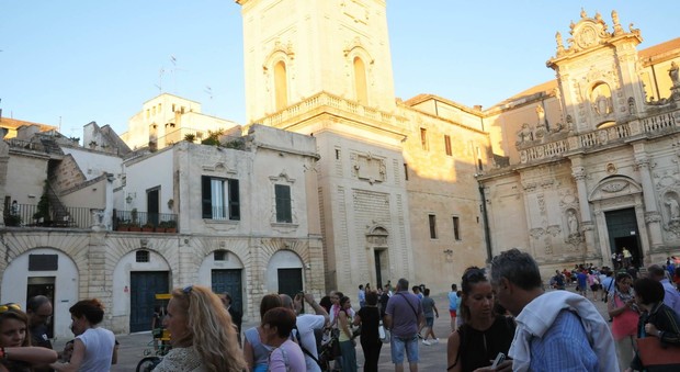 Turisti a Lecce