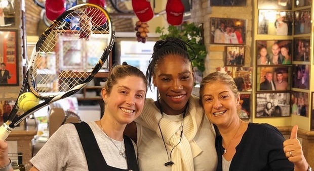 Serena Williams nel ristorante a Prati