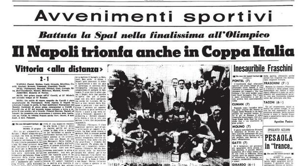 21 giugno 1962. Napoli da record: vince la Coppa Italia giocando in