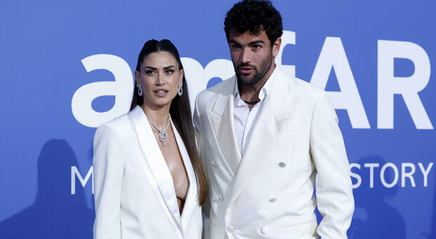Melissa Satta e Matteo Berrettini, vestiti uguali a Cannes