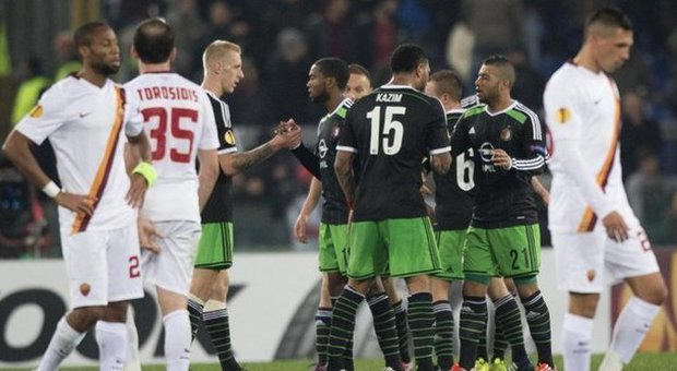 Roma-Feyenoord 1-1: incubo Olimpico, i giallorossi non vincono neanche in Europa