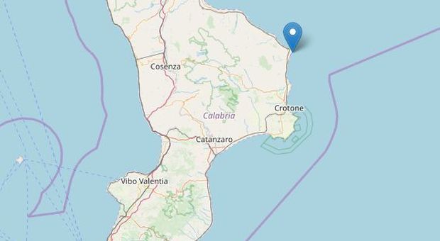Terremoto in Calabria: scossa di 3.1 a Crotone, poi altra di 2.3 a Catanzaro