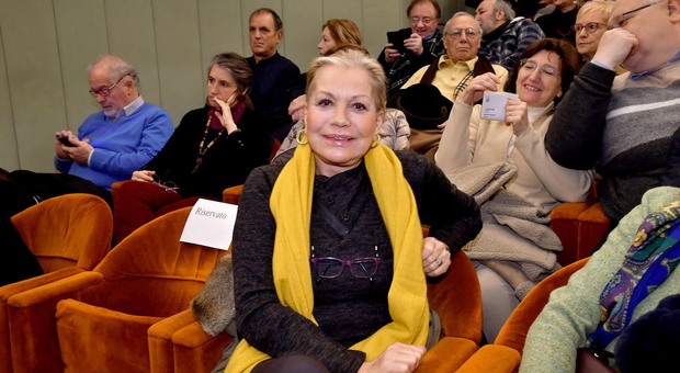 Catherine Spaak durante la serata veneziana per il Giorno della Memoria al teatro Goldoni